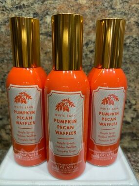 3) 🎃”PUMPKIN PECAN WAFFLES” Concentrated Room Spray, ea 1.5 oz / 42.5 g B&BW NWT